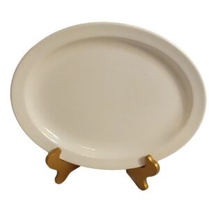 STONEHENGE MIDWINTER WHITE‎ 13" OVAL SERVING PLAT